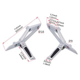 Maxbell Rear Passenger Foot Pegs Motorcycles Footrests for Motorbike Bike Parts