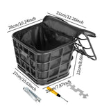 Maxbell Electric Bike Basket ABS Cargo Carrier for Picnic Cycling Electric Bike With Liner Bag