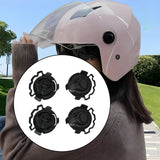 Maxbell 4Pcs Motor Helmet Lens Base Easy Installation Premium Helmet Visor Mount Kit A