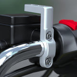 Maxbell Motorcycle Light Bracket M8 for 22mm Tube Lightweight Light Bar Mount argent