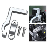 Maxbell Motorcycle Light Bracket M8 for 22mm Tube Lightweight Light Bar Mount argent