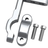 Maxbell Motorcycle Light Bracket M8 for 22mm Tube Lightweight Light Bar Mount argent