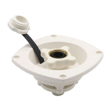 Maxbell RV Water Inlet Connection with Check Replacement for Marine Boat white
