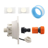 Maxbell RV Water Inlet Connection with Check Replacement for Marine Boat white