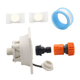 Maxbell RV Water Inlet Connection with Check Replacement for Marine Boat white