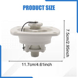 Maxbell RV Water Inlet Connection with Check Replacement for Marine Boat white