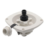 Maxbell RV Water Inlet Connection with Check Replacement for Marine Boat white