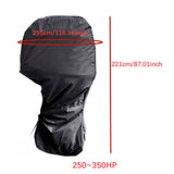 Maxbell Outboard Motor Cover Waterproof Boat Engine Hood Cover for kg0157 Motor 295 cmx221 cm