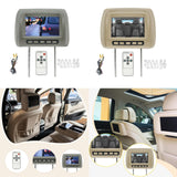 Maxbell Car Headrest Monitor DC12V Portable Multilingual Menu Automotive Accessories Gray