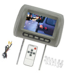 Maxbell Car Headrest Monitor DC12V Portable Multilingual Menu Automotive Accessories Gray