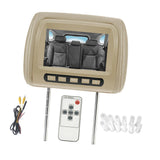 Maxbell Car Headrest Monitor DC12V Portable Multilingual Menu Automotive Accessories Beige