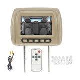 Maxbell Car Headrest Monitor DC12V Portable Multilingual Menu Automotive Accessories Beige