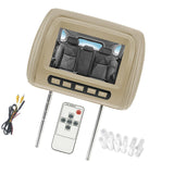 Maxbell Car Headrest Monitor DC12V Portable Multilingual Menu Automotive Accessories Beige