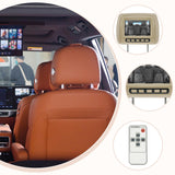 Maxbell Car Headrest Monitor DC12V Portable Multilingual Menu Automotive Accessories Beige