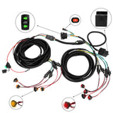 Maxbell ATV UTV SXS Turn Signal Kit with Turn Switch Accessories Flasher Harness Set