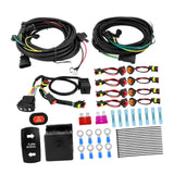 Maxbell ATV UTV SXS Turn Signal Kit with Turn Switch Accessories Flasher Harness Set