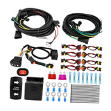 Maxbell ATV UTV SXS Turn Signal Kit with Turn Switch Accessories Flasher Harness Set