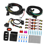 Maxbell ATV UTV SXS Turn Signal Kit with Turn Switch Accessories Flasher Harness Set