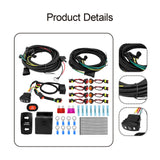 Maxbell ATV UTV SXS Turn Signal Kit with Turn Switch Accessories Flasher Harness Set