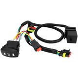 Maxbell ATV UTV SXS Turn Signal Kit with Turn Switch Accessories Flasher Harness Set