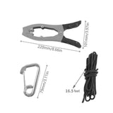 Maxbell Canoe Anchor Grip Fishing Equipment Kayak Accessory Sturdy Gripper for Kayak Orange