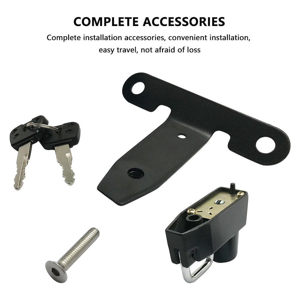 Helmet Lock For Honda Rebel 300/500 & Rebel 1100 (CMX300/CMX500) – Black Aluminum – US Made