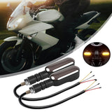 Maxbell 2 Pieces LED Turn Signal Lights Motorcycle Sturdy Practical Functional Lamps