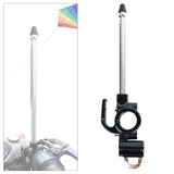 Maxbell Motorcycle Flag Pole Hanging Hook for Scooter Street Bike Helmet Holder