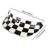 Maxbell Motorcycle Helmet Visor Anti Glare Brim Triple Snap on Accessory Replacement