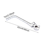 Maxbell Kick Starter Lever Compact for Kawasaki KE125 (1980-83) KE175 (1980-83) Silver