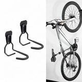 Maxbell 2x Garage Hooks for Hanging Bike Iron for Bicycles Wheel Ladders Garden Black