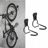 Maxbell 2x Garage Hooks for Hanging Bike Iron for Bicycles Wheel Ladders Garden Black