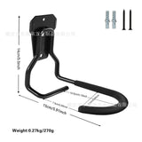 Maxbell 2x Garage Hooks for Hanging Bike Iron for Bicycles Wheel Ladders Garden Black