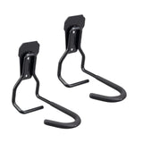 Maxbell 2x Garage Hooks for Hanging Bike Iron for Bicycles Wheel Ladders Garden Black