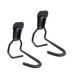 Maxbell 2x Garage Hooks for Hanging Bike Iron for Bicycles Wheel Ladders Garden Black