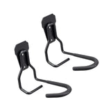 Maxbell 2x Garage Hooks for Hanging Bike Iron for Bicycles Wheel Ladders Garden Black