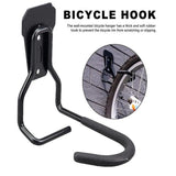 Maxbell 2x Garage Hooks for Hanging Bike Iron for Bicycles Wheel Ladders Garden Black