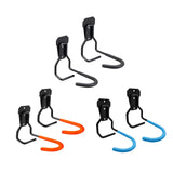 Maxbell 2x Garage Hooks for Hanging Bike Iron for Bicycles Wheel Ladders Garden Black
