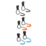 Maxbell 2x Garage Hooks for Hanging Bike Iron for Bicycles Wheel Ladders Garden Black