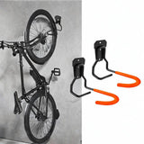 Maxbell 2x Garage Hooks for Hanging Bike Iron for Bicycles Wheel Ladders Garden Orange