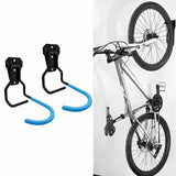Maxbell 2x Garage Hooks for Hanging Bike Iron for Bicycles Wheel Ladders Garden Blue