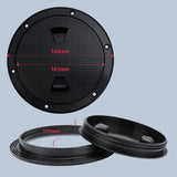 Maxbell Boat Hatch Easy Assembly Deck Lid for Boat for Ship Marine Replacements 14.2cm