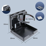 Maxbell Adjustable Cup Holder Universal Drinking Bottle for Caravan Boat Marine black