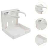 Maxbell Adjustable Cup Holder Universal Drinking Bottle for Caravan Boat Marine white