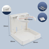 Maxbell Adjustable Cup Holder Universal Drinking Bottle for Caravan Boat Marine white