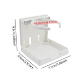 Maxbell Adjustable Cup Holder Universal Drinking Bottle for Caravan Boat Marine white