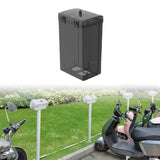 Maxbell Electric Bike Chargers Box for Electric Outlets Storage Electrical Box Cover Black
