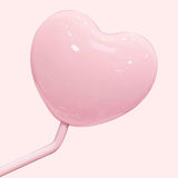 Maxbell Motorcycle Heart Shaped Rearview Mirror Professional Wide View Universal Fit Pink