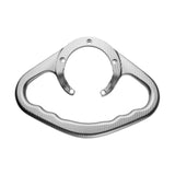 Maxbell Tank Armrest Aluminum Alloy Sturdy Upgrade Repair Passenger Grab Handle Silver