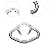 Maxbell Tank Armrest Aluminum Alloy Sturdy Upgrade Repair Passenger Grab Handle Silver